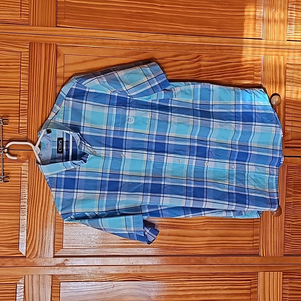 Chaps Short Sleeve Button Up